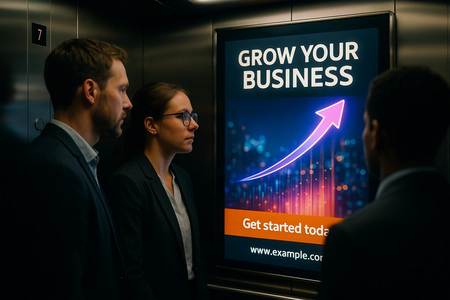 Lợi ích nổi bật của quảng cáo thang máy cho doanh nghiệp