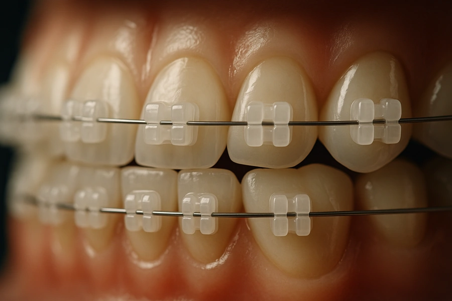 Đặc điểm của niềng răng mắc cài sứ