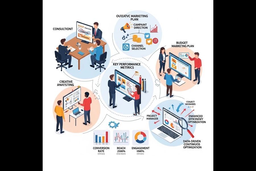 Quy trình triển khai hiệu quả dịch vụ marketing thuê ngoài
