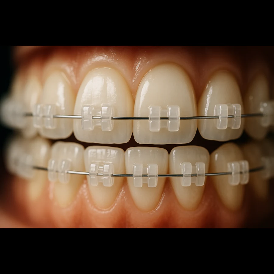 Niềng răng mắc cài sứ có bị ố vàng theo thời gian không?