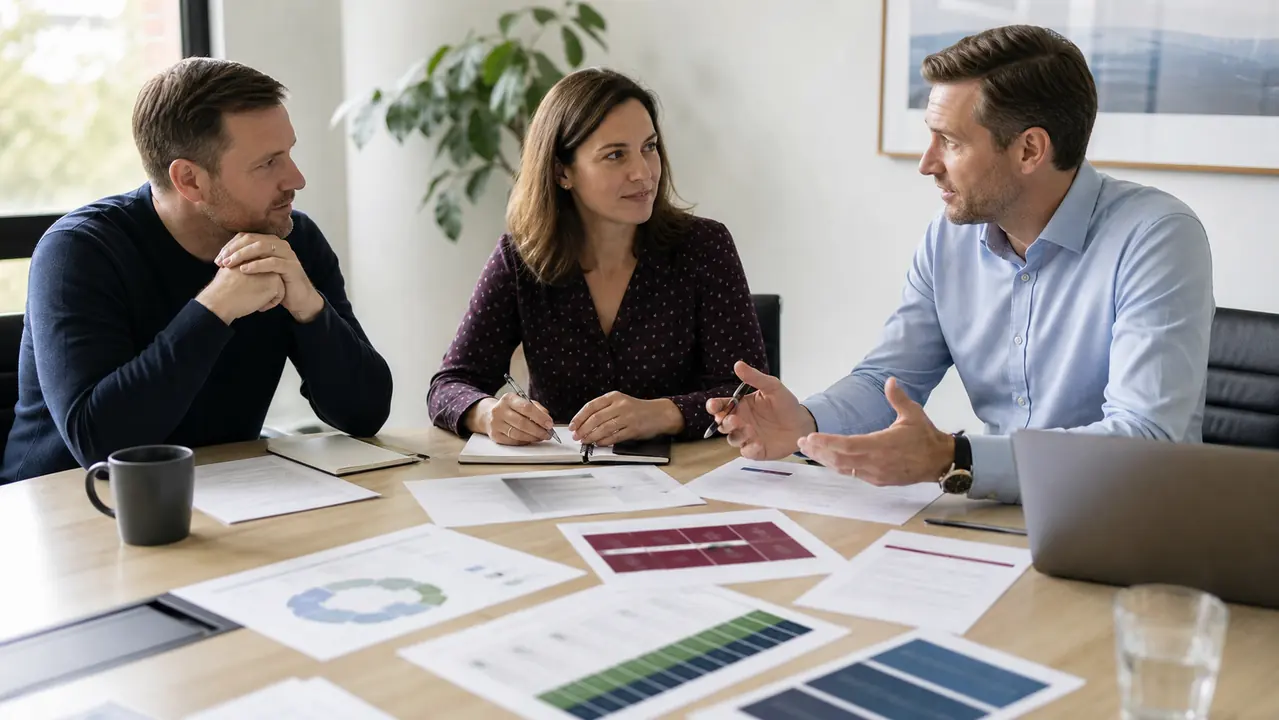 Ảnh cuộc họp giữa doanh nghiệp và agency để thống nhất scope SLA approval workflow và trách nhiệm