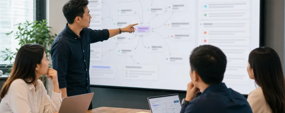 Ảnh đội marketing SME phân tích brand query map để tăng khả năng thương hiệu xuất hiện trong câu trả lời ChatGPT