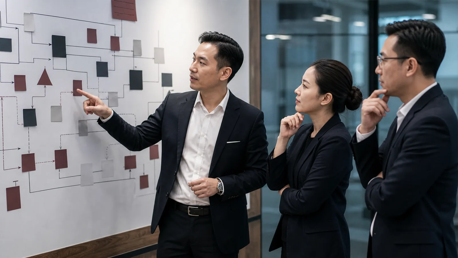 Marketing manager và sales lead review bảng SLA exception rule handoff và escalation cho lead B2B