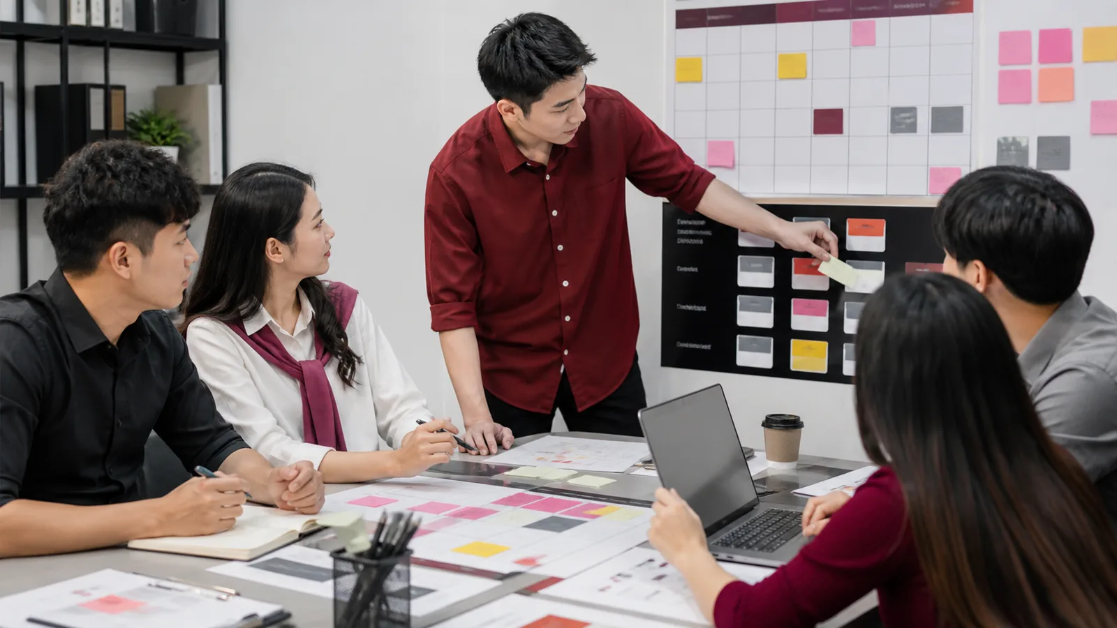 Project manager giao owner cho action item rủi ro pipeline và sprint marketing tuần tiếp theo