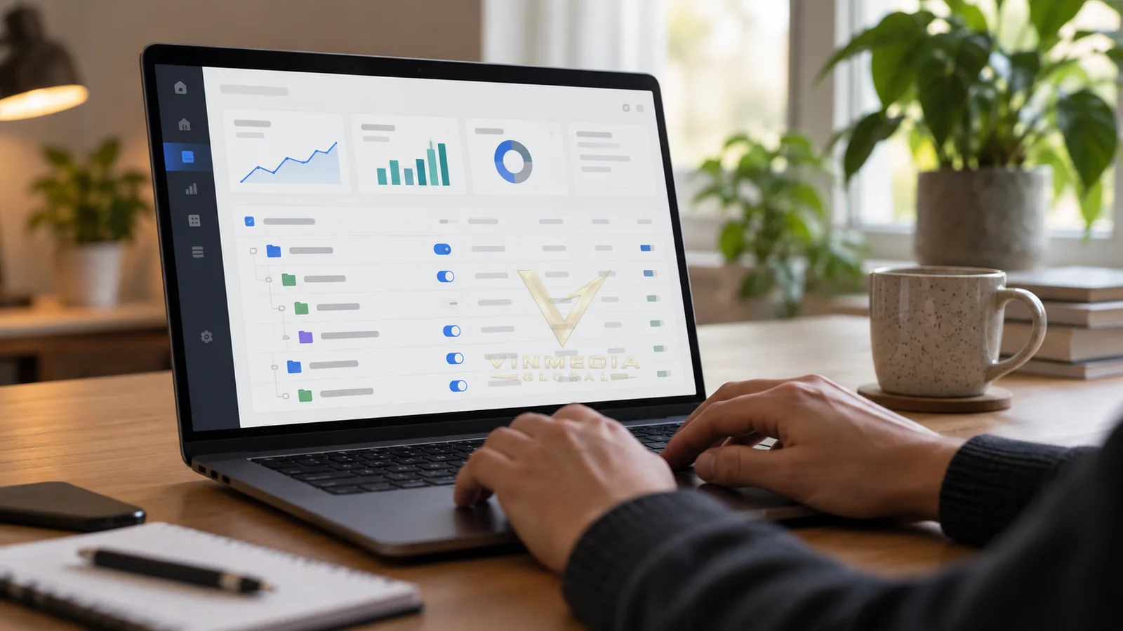 Ảnh AI mô phỏng quy trình review chiến dịch