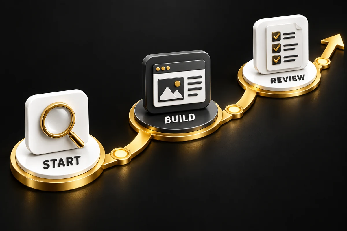 Kế hoạch SEO tách công việc ban đầu, triển khai và review
